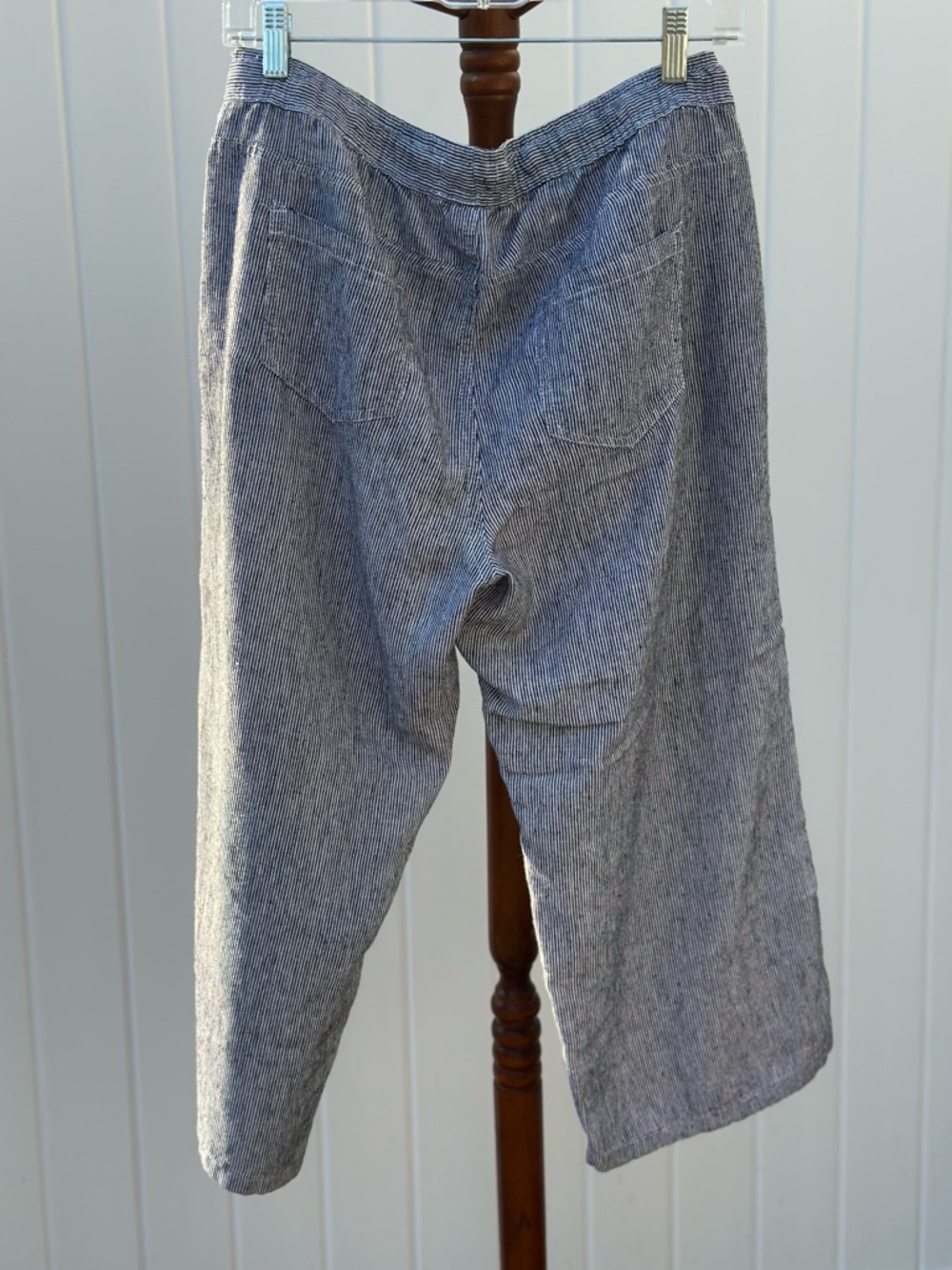 KEREN hart Black & White Striped Capris - Picture 3 of 6